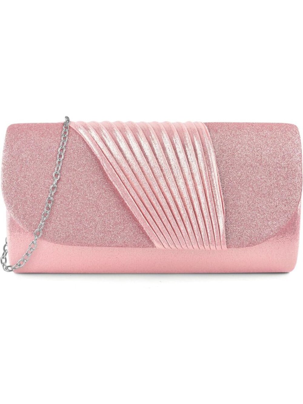 👜 Women's Pink Formal Wedding Party Cocktail Prom Crossbody Clutch Purses